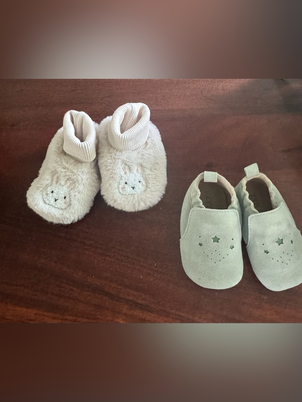 2 pack Zara baby Booties crib shoe